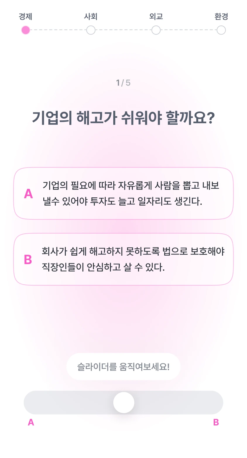 정치 성향 테스트 질문 이미지1